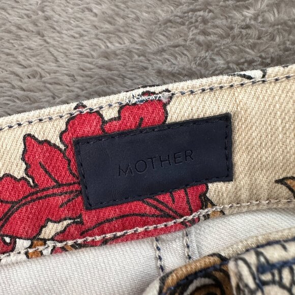 Mother Jeans The Hustler Ankle Fray 28 Flowers In Her Hair Boho Festival - Picture 4 of 11